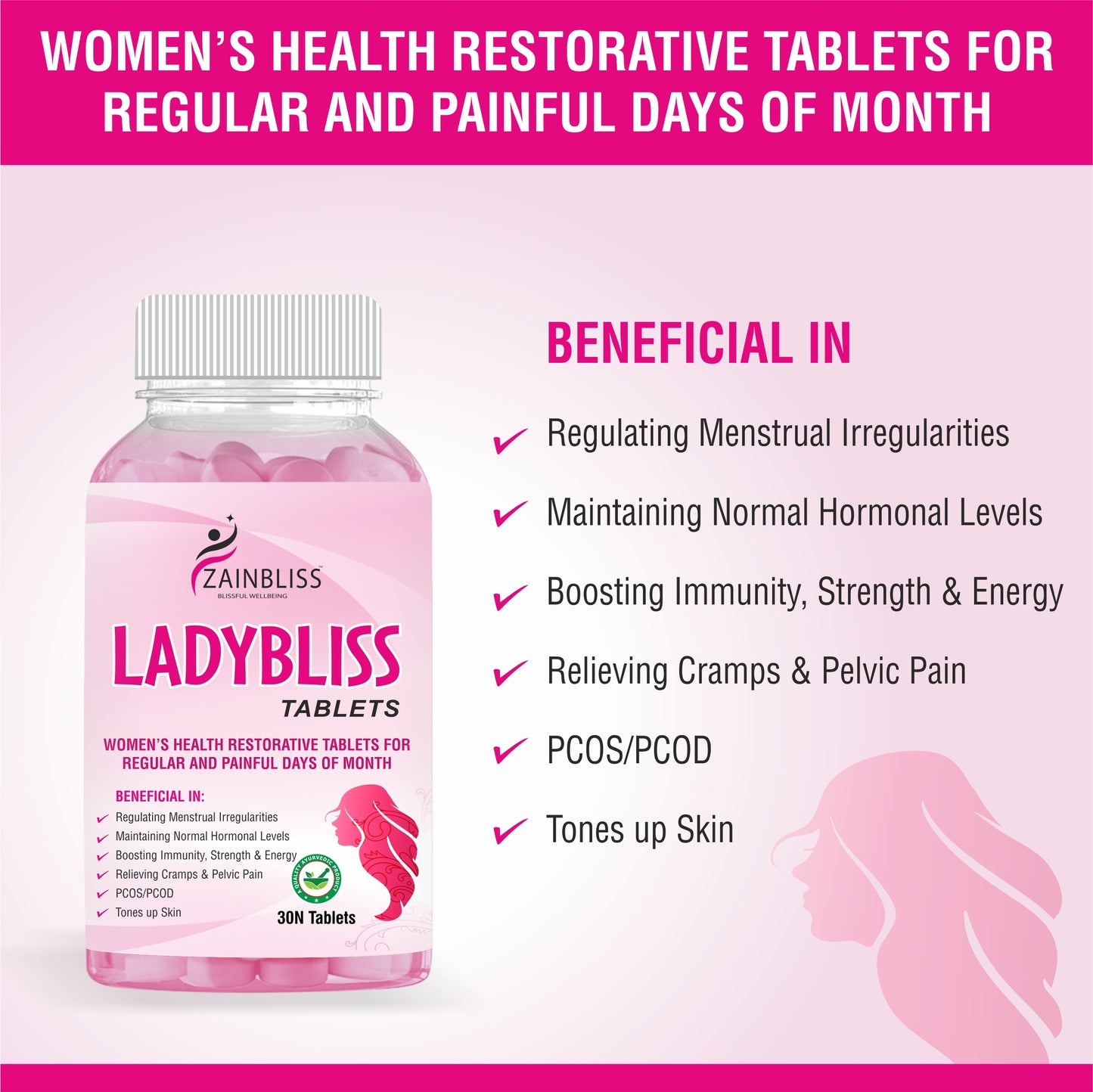 LADYBLISS TABLETS 30'S PACK